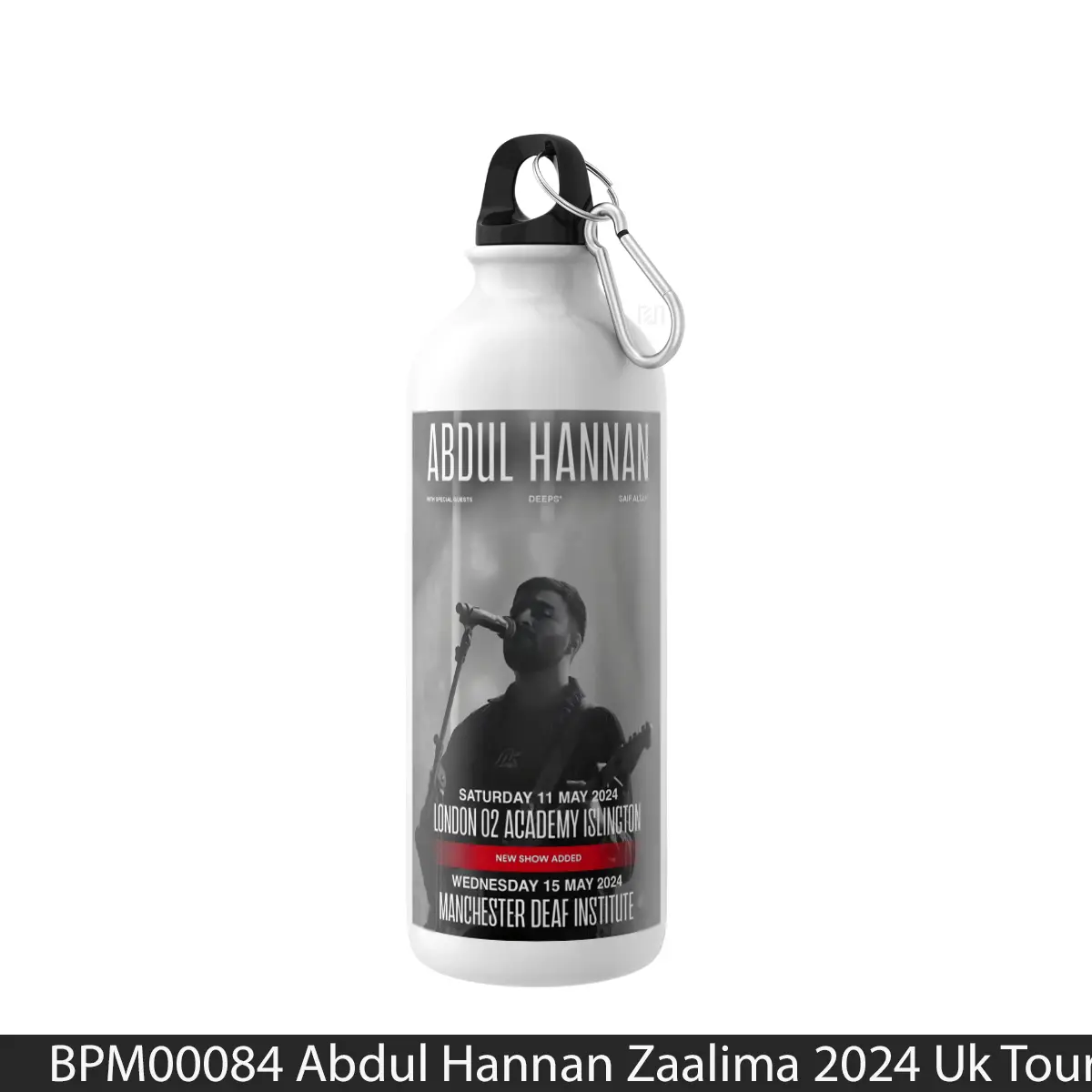 Botol Abdul Hannan Zaalima 2024 Uk Tour - Music Sport Bottle