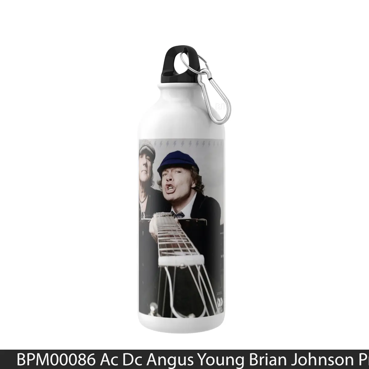 Botol Ac Dc Angus Young Brian Johnson Print - Music Sport Bottle