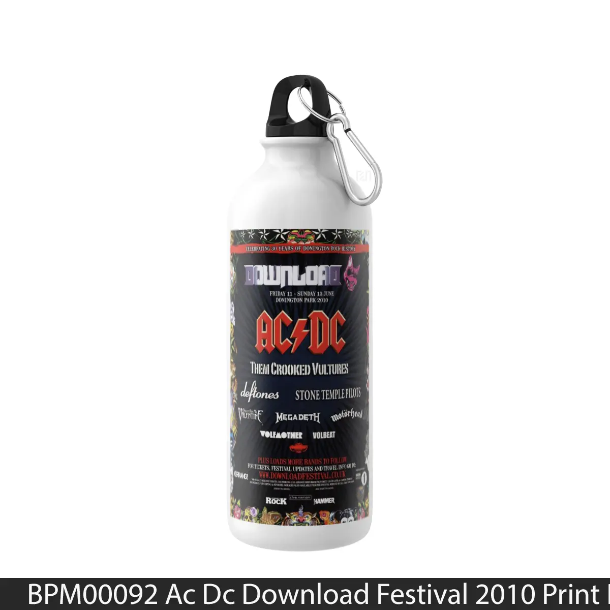 Botol Ac Dc Download Festival 2010 Print - Music Sport Bottle