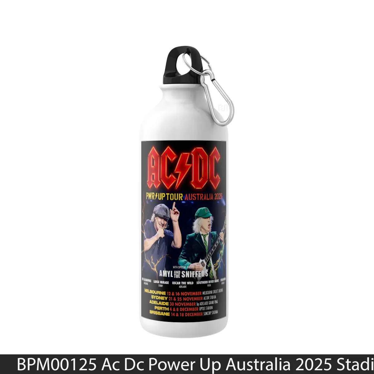 Botol Ac Dc Power Up Australia 2025 Stadium Tour - Music Sport Bottle