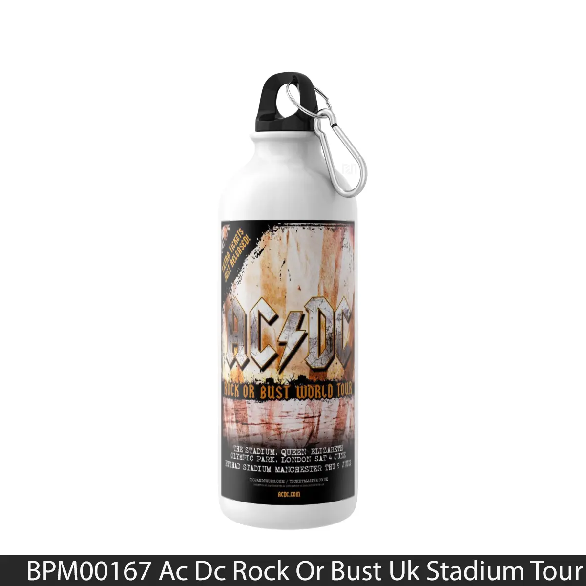 Botol Ac Dc Rock Or Bust Uk Stadium Tour 2016 1 - Music Sport Bottle