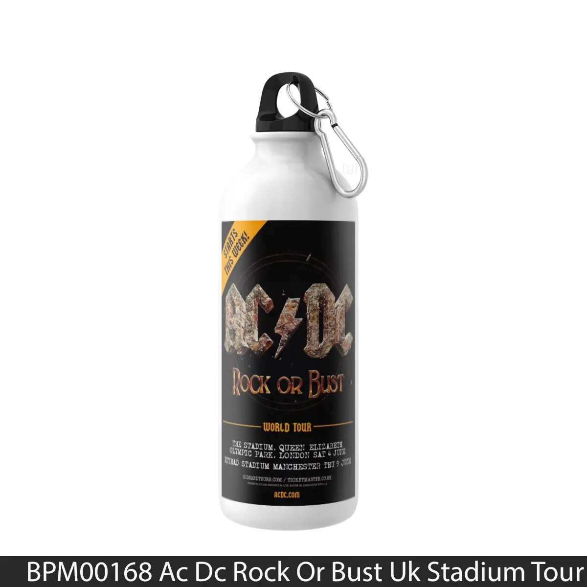 Botol Ac Dc Rock Or Bust Uk Stadium Tour 2016 - Music Sport Bottle