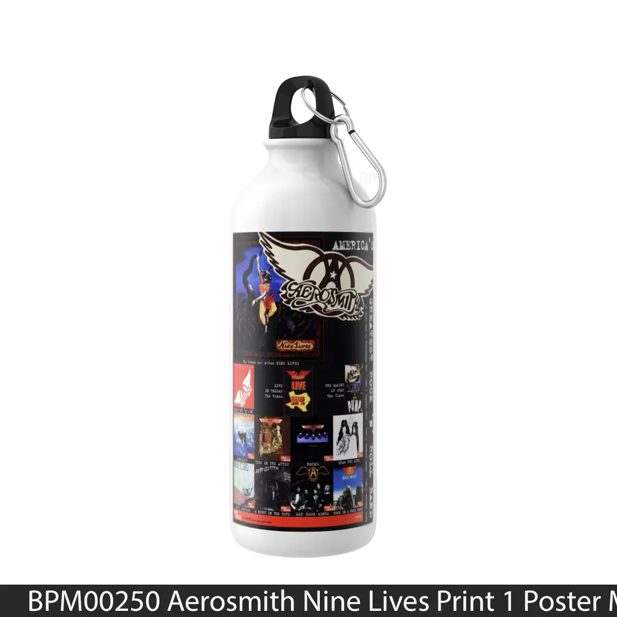 Botol Aerosmith Nine Lives Print 1 - Music Sport Bottle