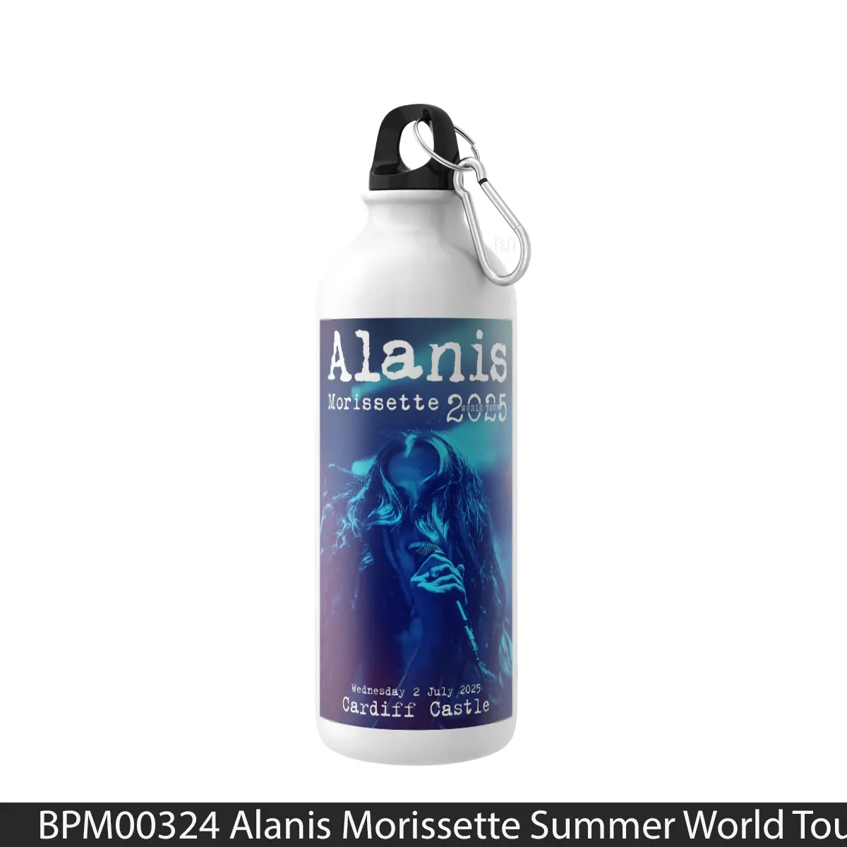 Botol Alanis Morissette Summer World Tour 2025 Cardiff - Music Sport Bottle