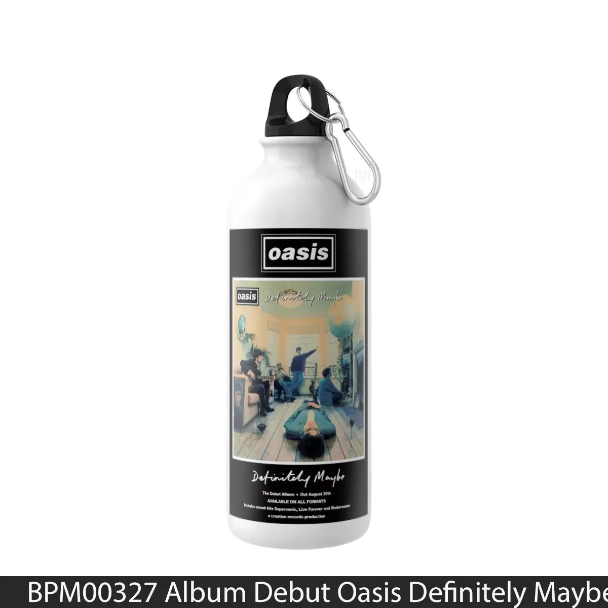 Botol Album Debut Oasis Definitely Maybe - Music Sport Bottle