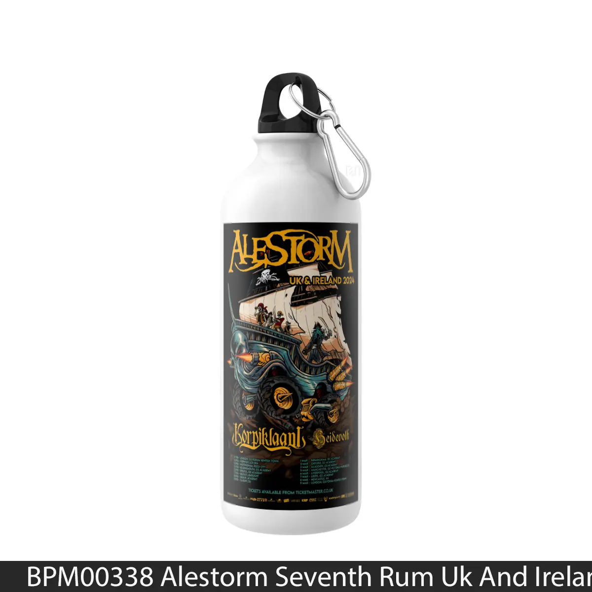 Botol Alestorm Seventh Rum Uk And Ireland Tour 2024 - Music Sport Bottle