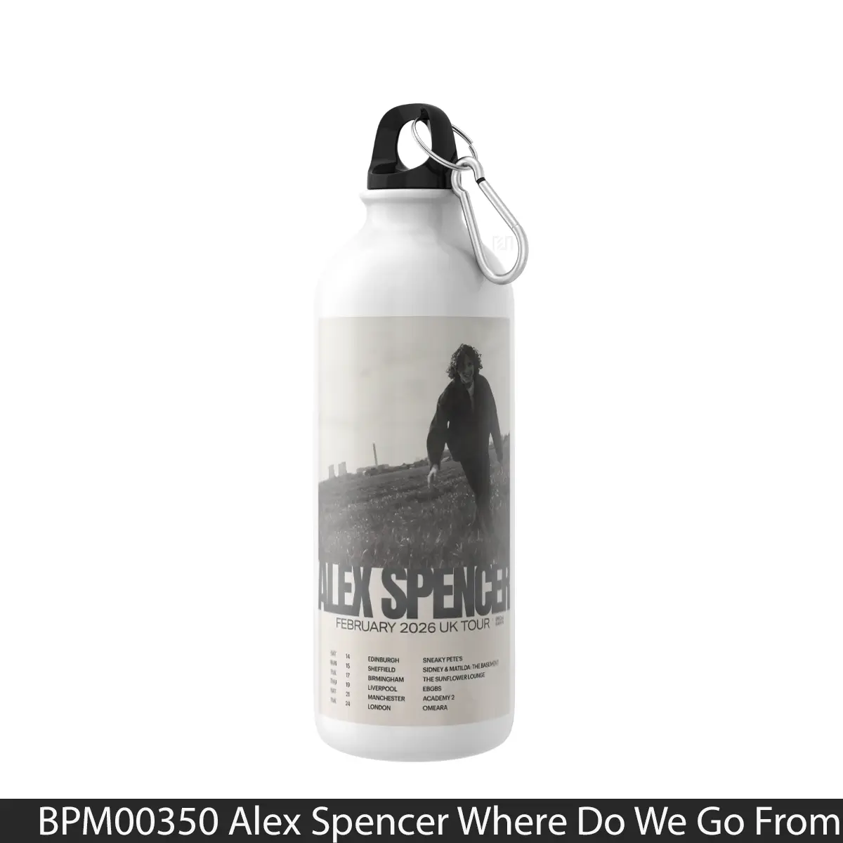 Botol Alex Spencer Where Do We Go From Here 2026 Uk Tour - Music Sport Bottle