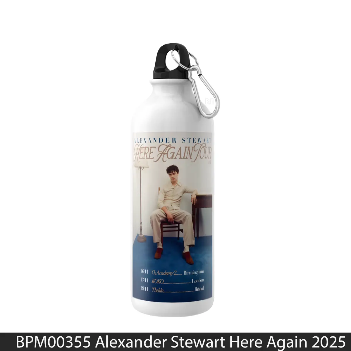 Botol Alexander Stewart Here Again 2025 Uk Tour - Music Sport Bottle
