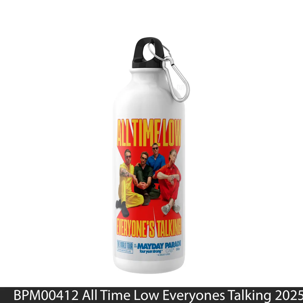 Botol All Time Low Everyones Talking 2025 World Tour P - Music Sport Bottle