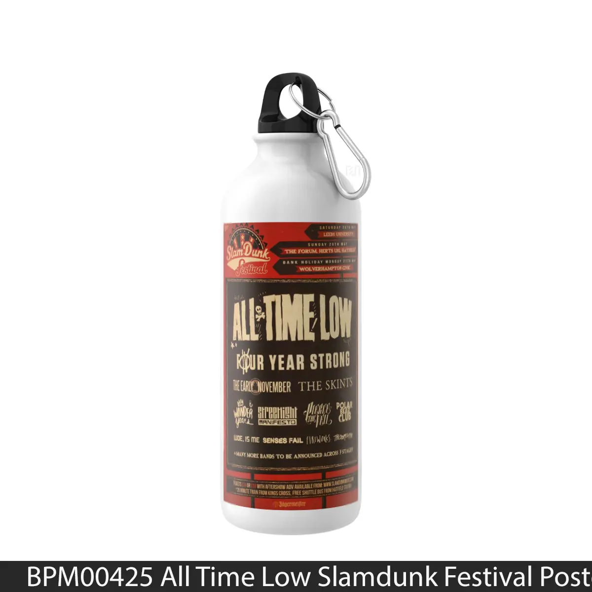Botol All Time Low Slamdunk Festival - Music Sport Bottle