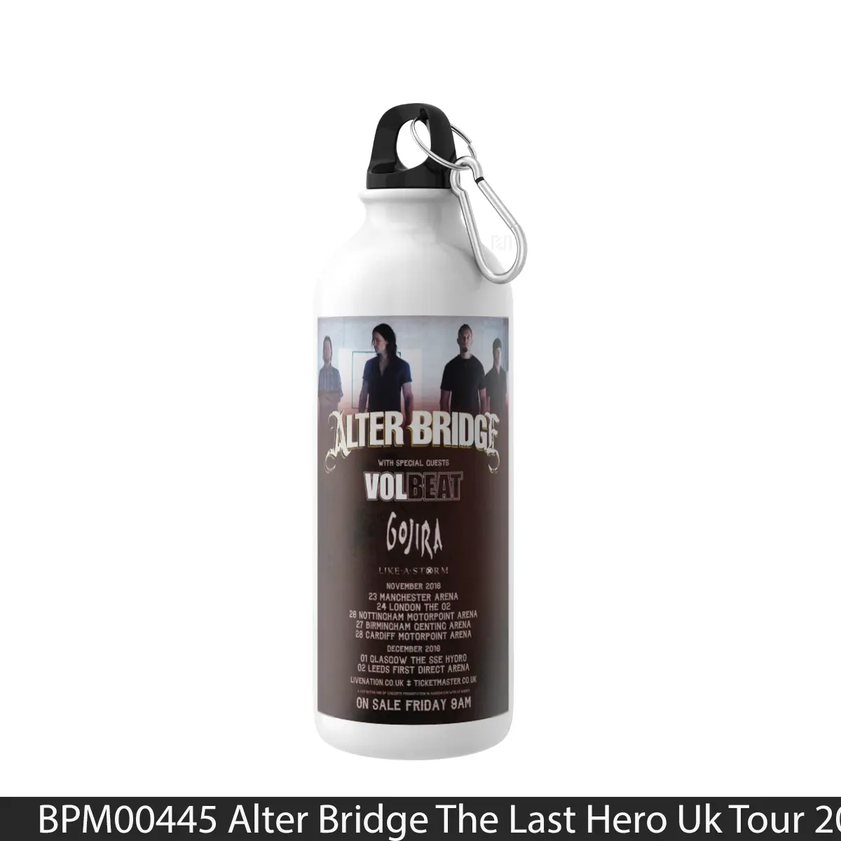 Botol Alter Bridge The Last Hero Uk Tour 2016 - Music Sport Bottle