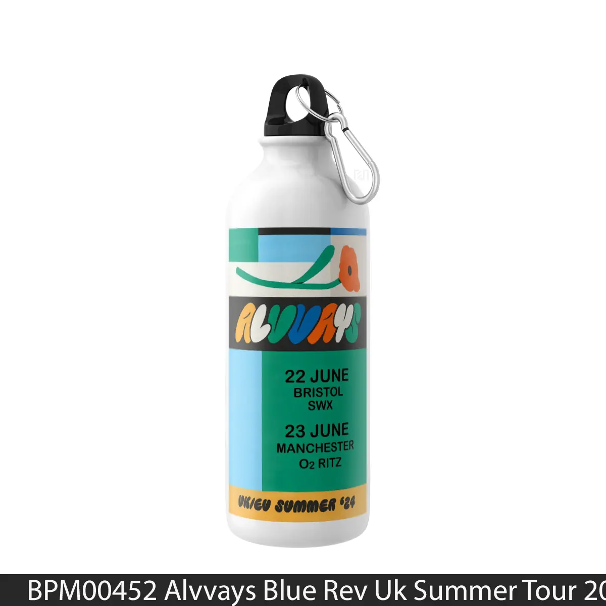 Botol Alvvays Blue Rev Uk Summer Tour 2024 - Music Sport Bottle