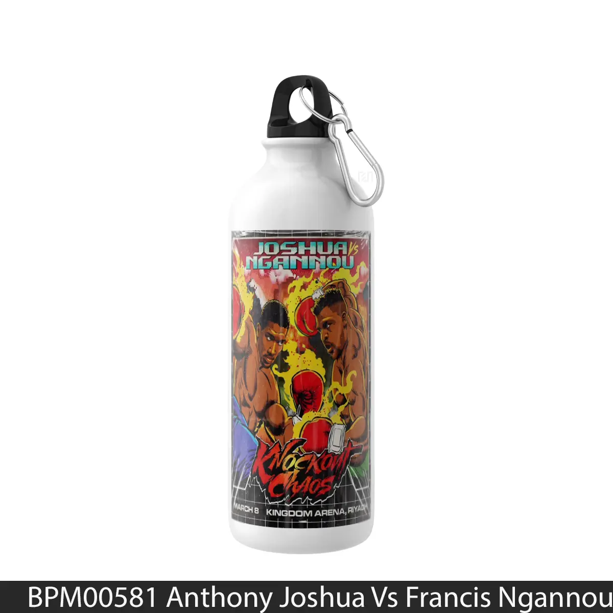 Botol Anthony Joshua Vs Francis Ngannou Riyadh Saudi Arabia Fight - Music Sport Bottle