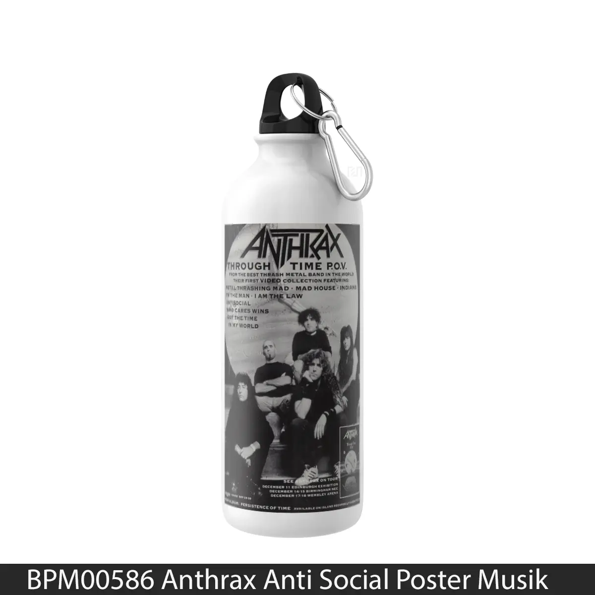 Botol Anthrax Anti Social - Music Sport Bottle