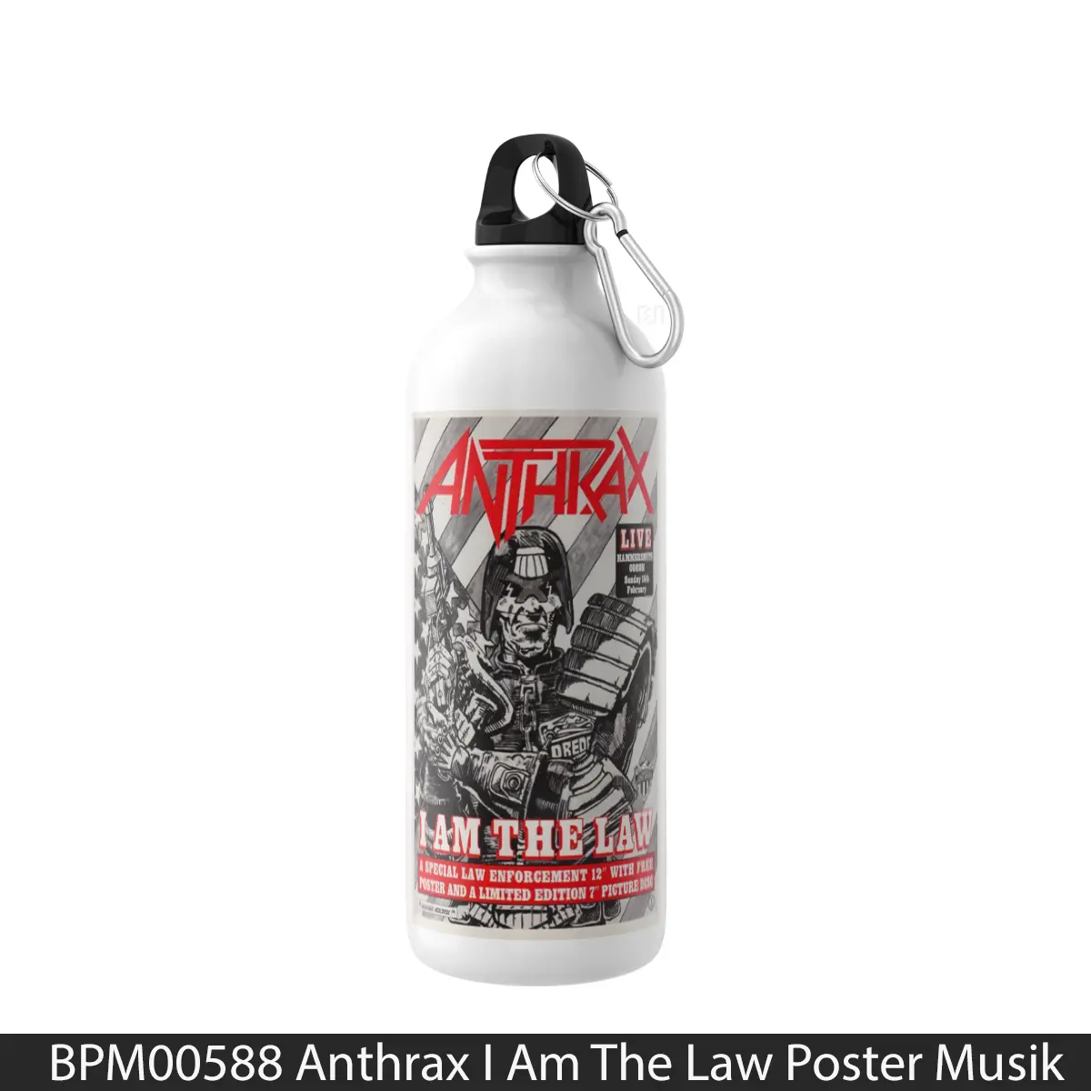 Botol Anthrax I Am The Law - Music Sport Bottle