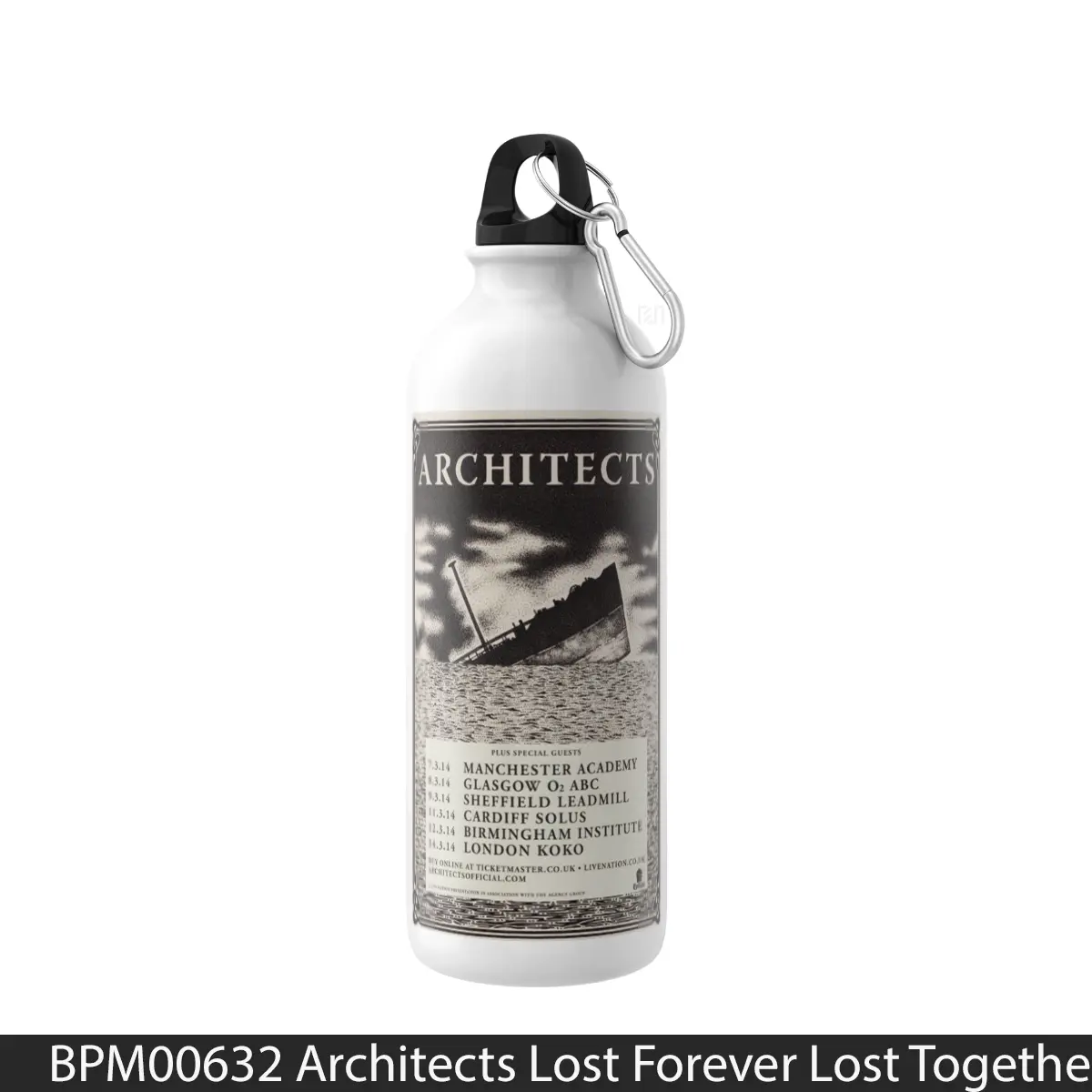 Botol Architects Lost Forever Lost Together 2014 Tour - Music Sport Bottle