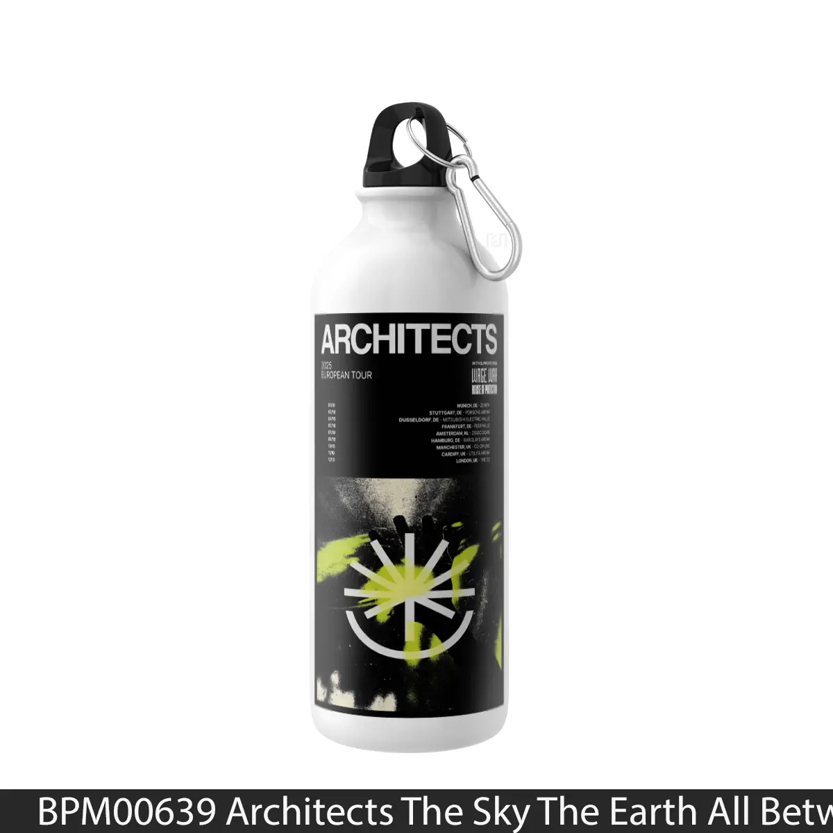 Botol Architects The Sky The Earth All Between Uk Europe Tour 2025 - Music Sport Bottle