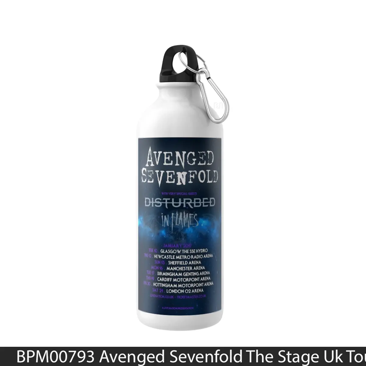 Botol Avenged Sevenfold The Stage Uk Tour January 2017 - Music Sport Bottle