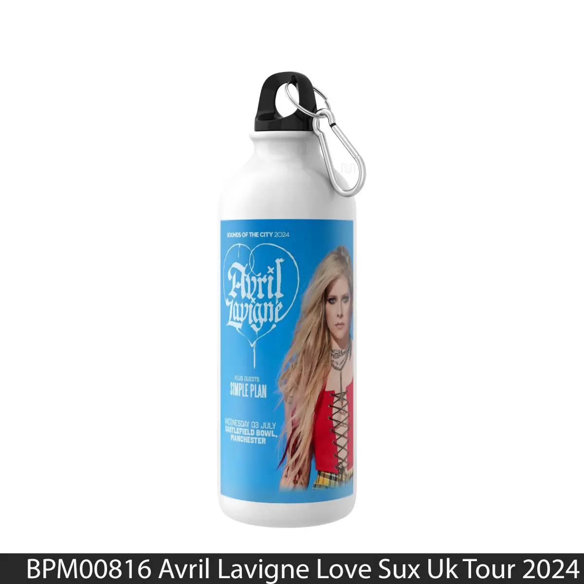 Botol Avril Lavigne Love Sux Uk Tour 2024 Manchester - Music Sport Bottle