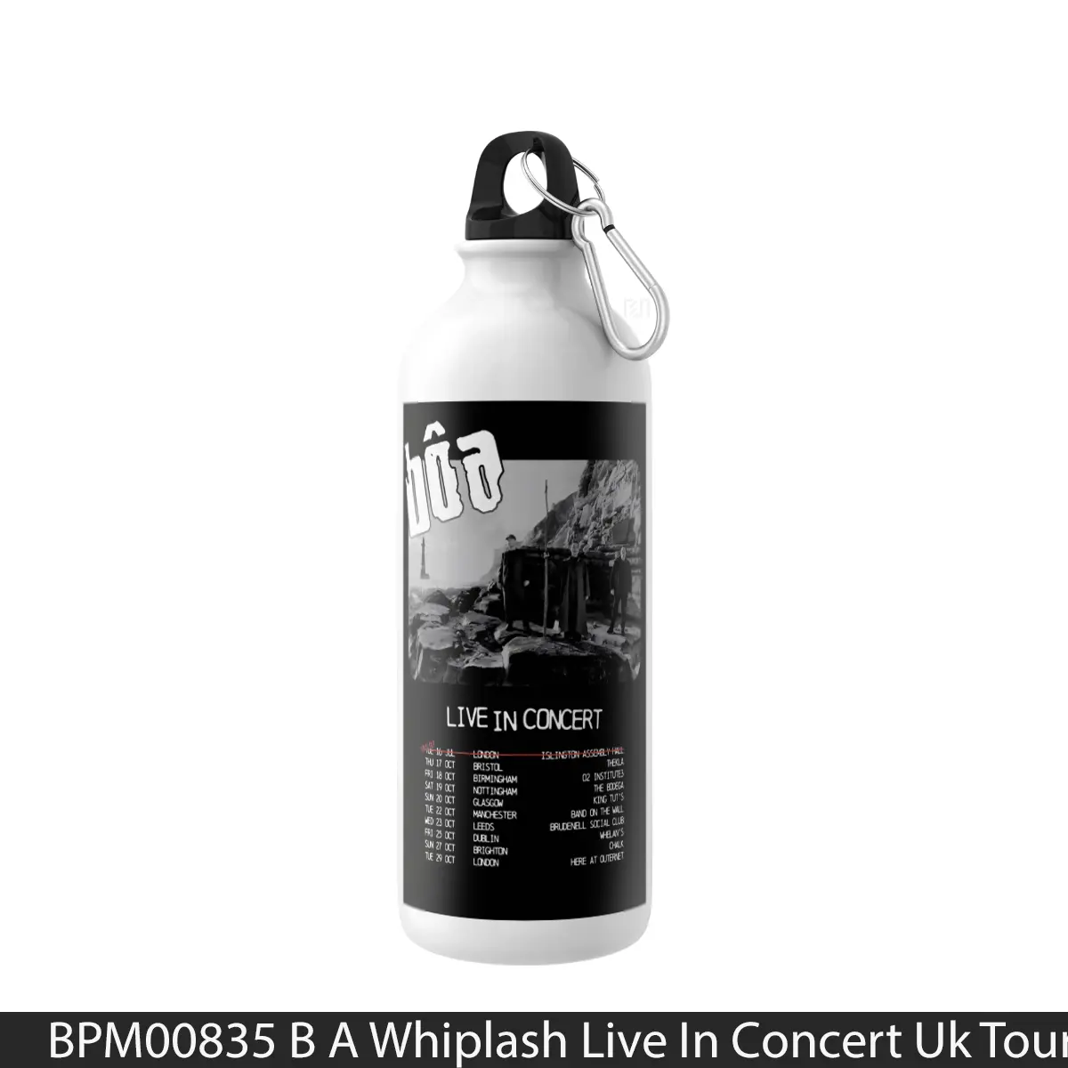 Botol B A Whiplash Live In Concert Uk Tour 2024 - Music Sport Bottle