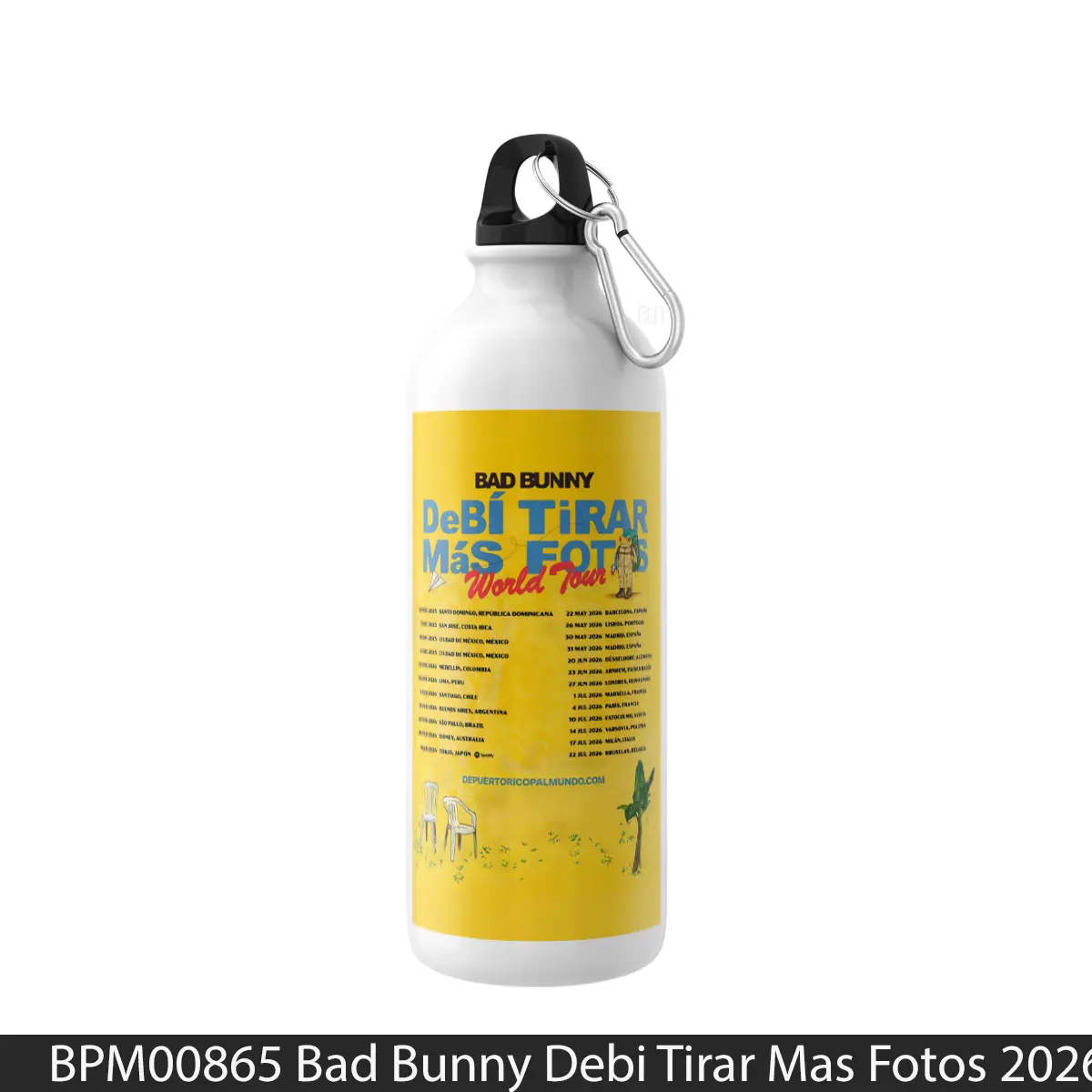 Botol Bad Bunny Debi Tirar Mas Fotos 2026 Stadium World - Music Sport Bottle