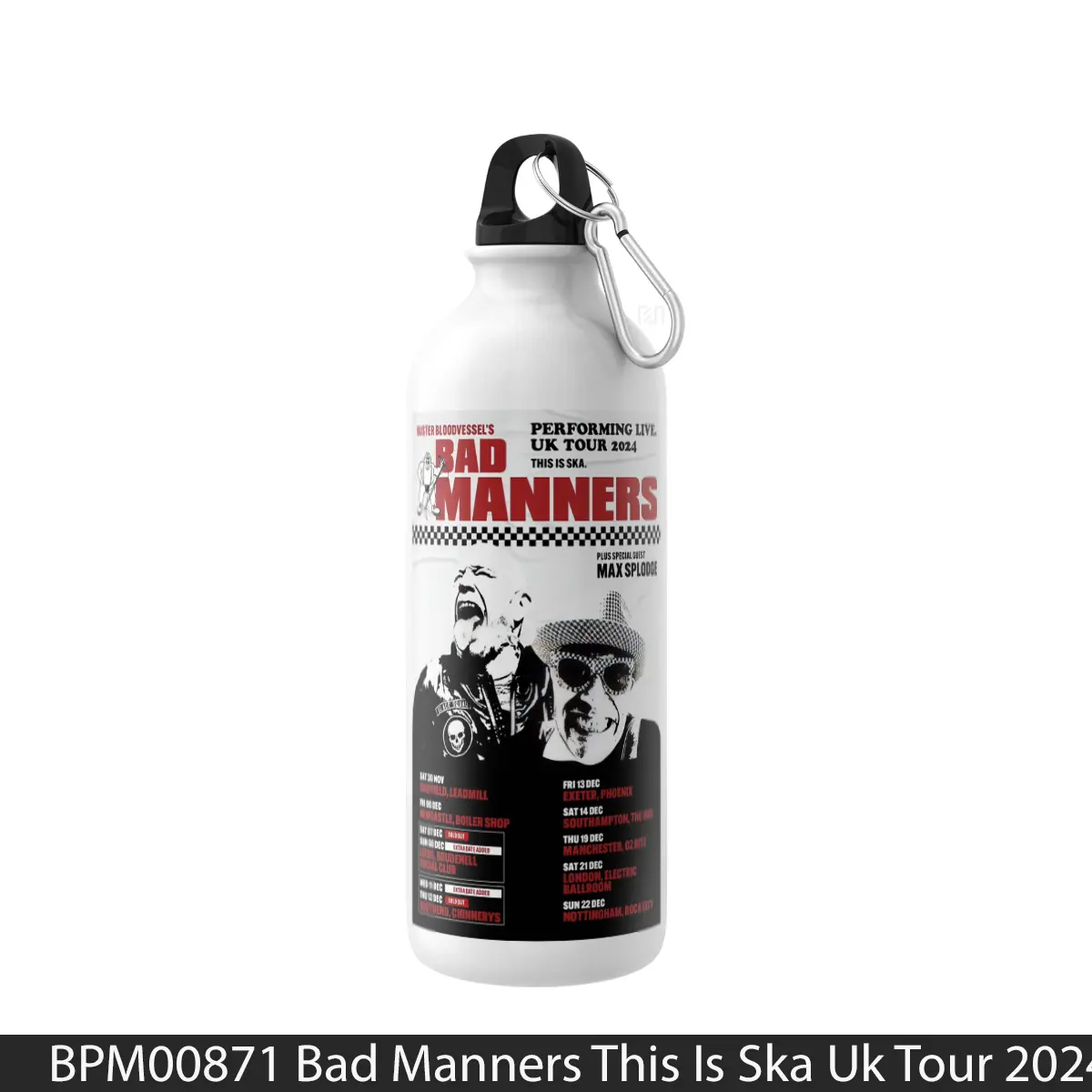 Botol Bad Manners This Is Ska Uk Tour 2024 - Music Sport Bottle