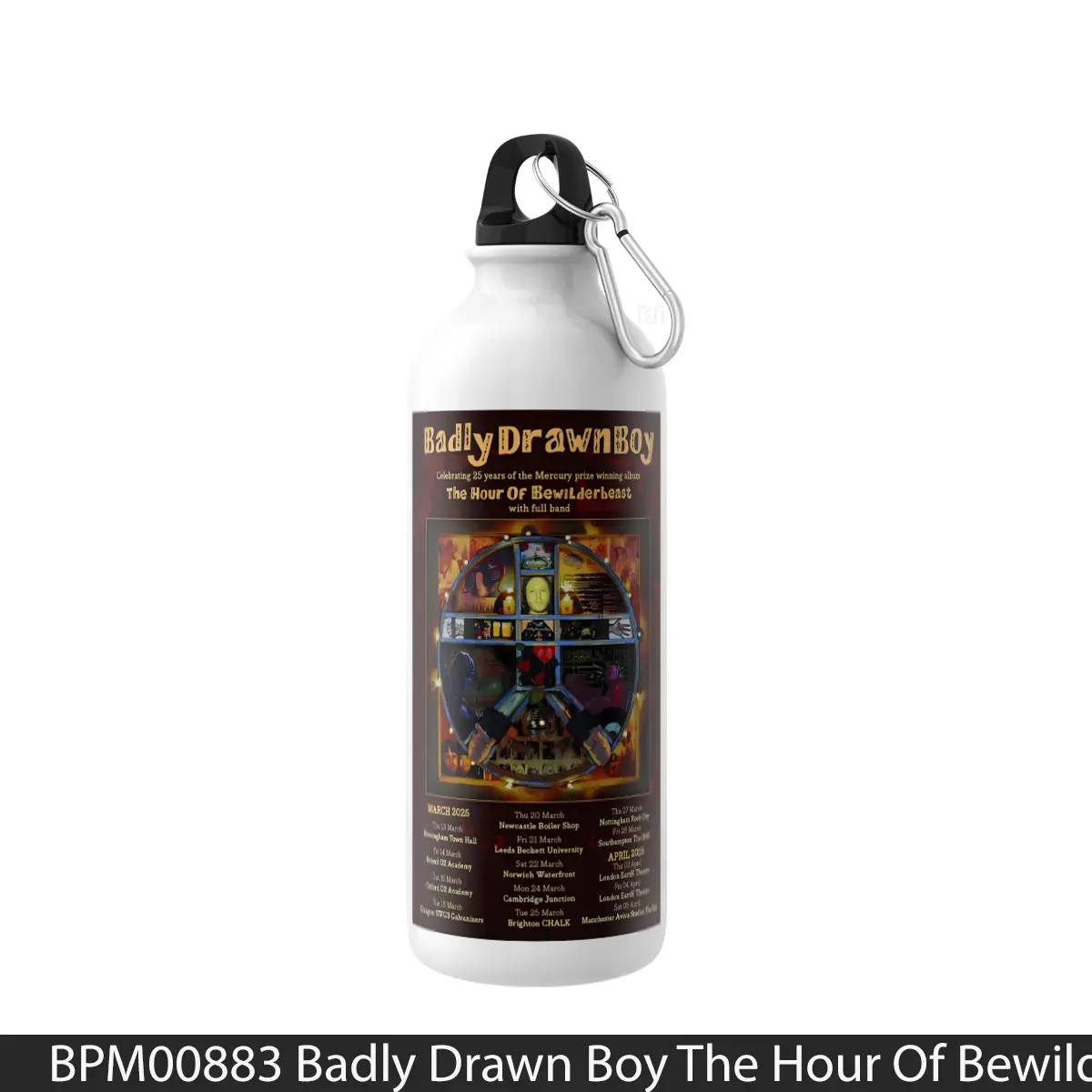 Botol Badly Drawn Boy The Hour Of Bewilderbeast 2025 Uk - Music Sport Bottle