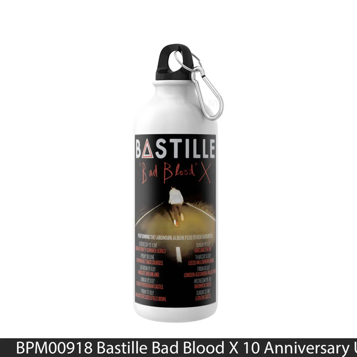 Botol Bastille Bad Blood X 10 Anniversary Uk Tour 2023 - Music Sport Bottle