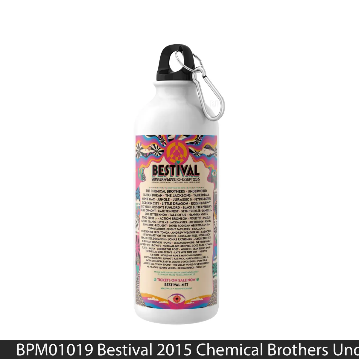 Botol Bestival 2015 Chemical Brothers Underworld - Music Sport Bottle