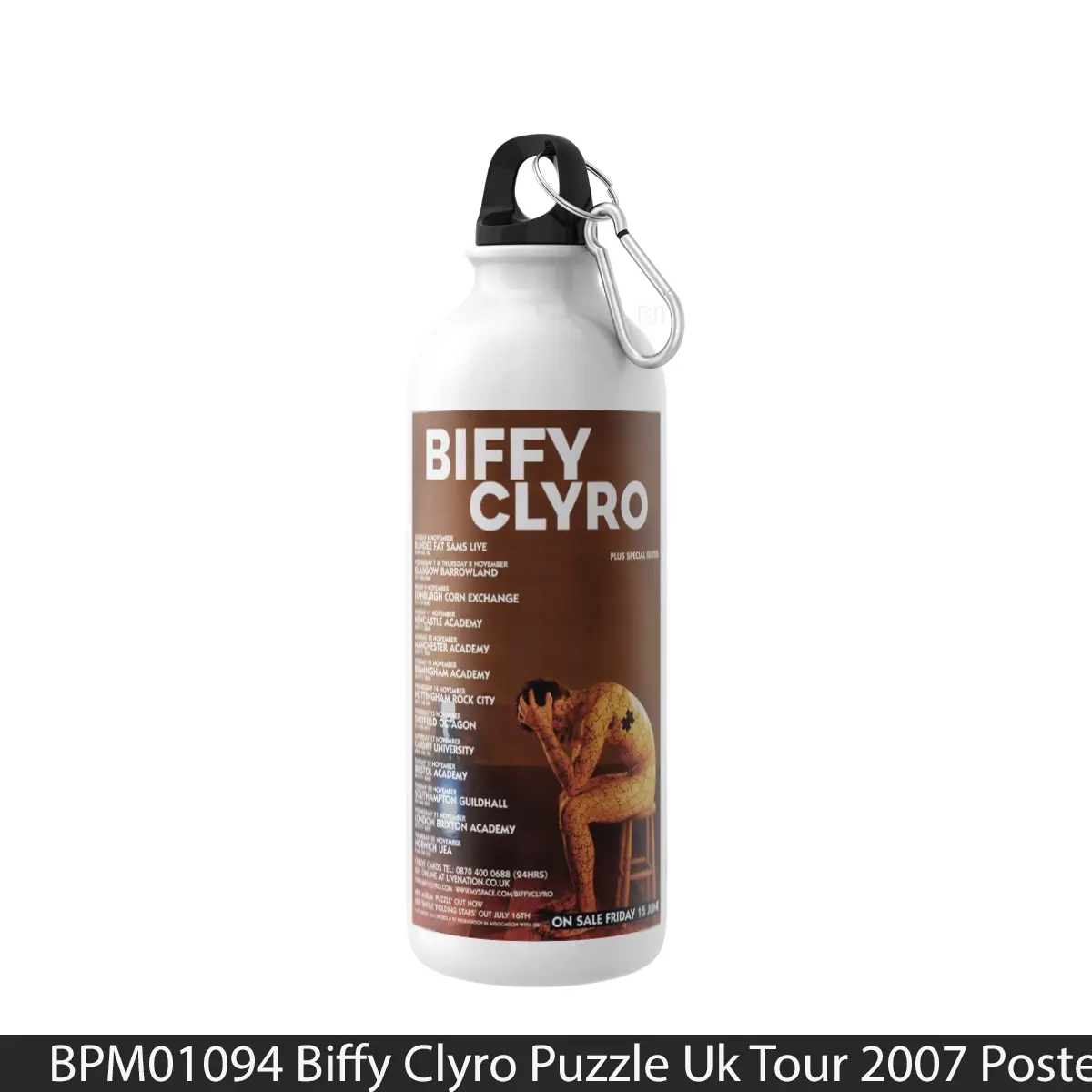Botol Biffy Clyro Puzzle Uk Tour 2007 - Music Sport Bottle