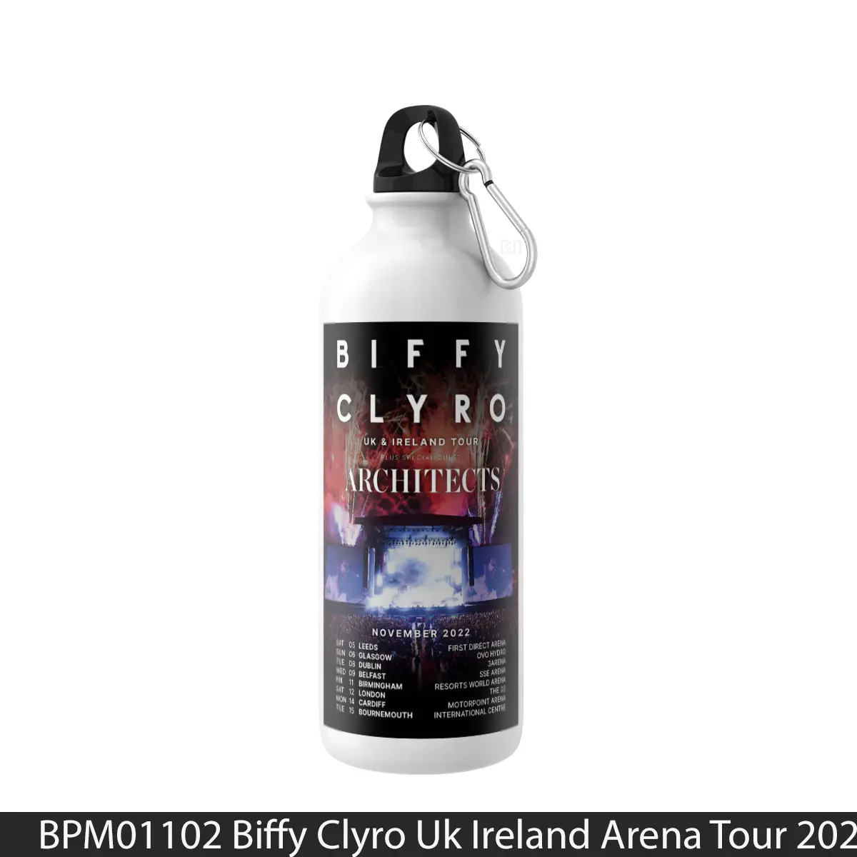 Botol Biffy Clyro Uk Ireland Arena Tour 2022 - Music Sport Bottle