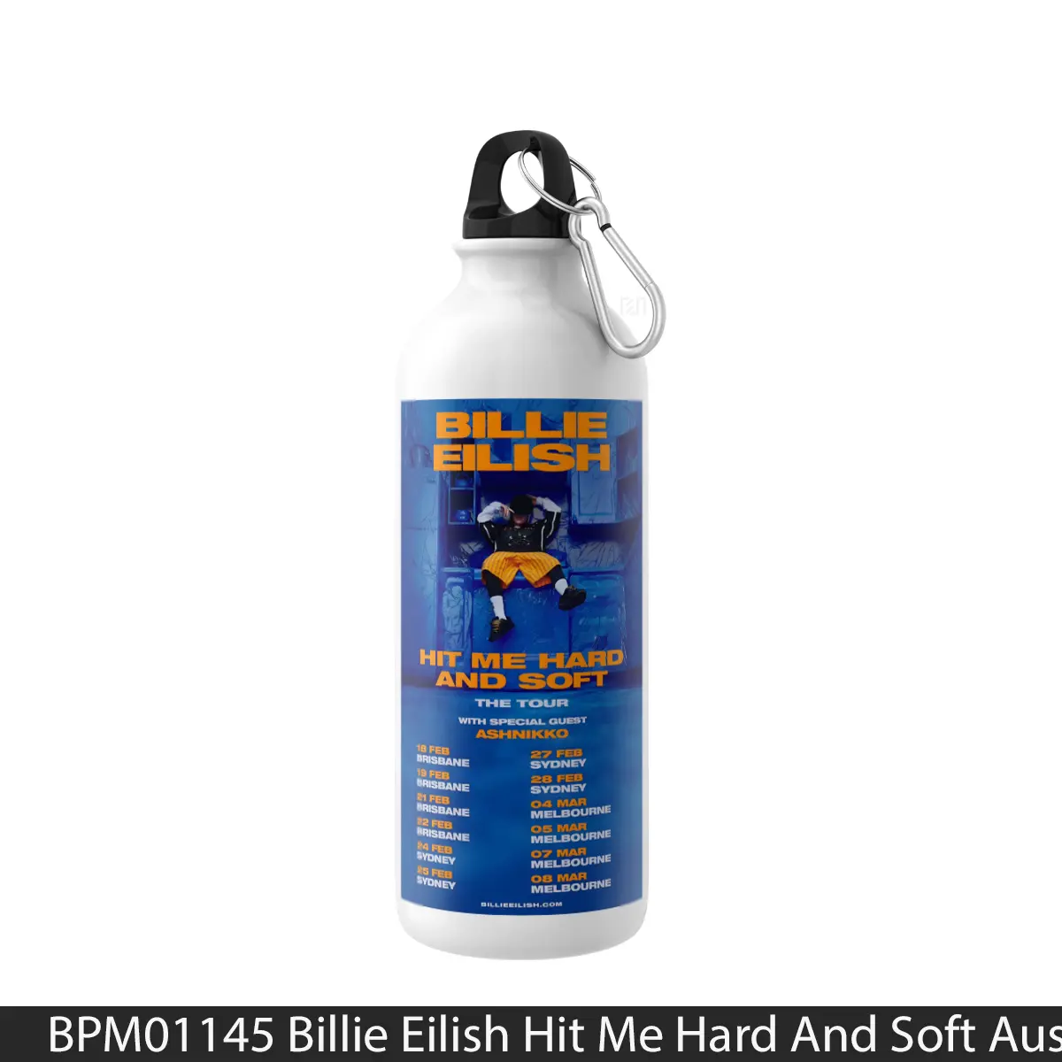 Botol Billie Eilish Hit Me Hard And Soft Australia Tour 2025 - Music Sport Bottle