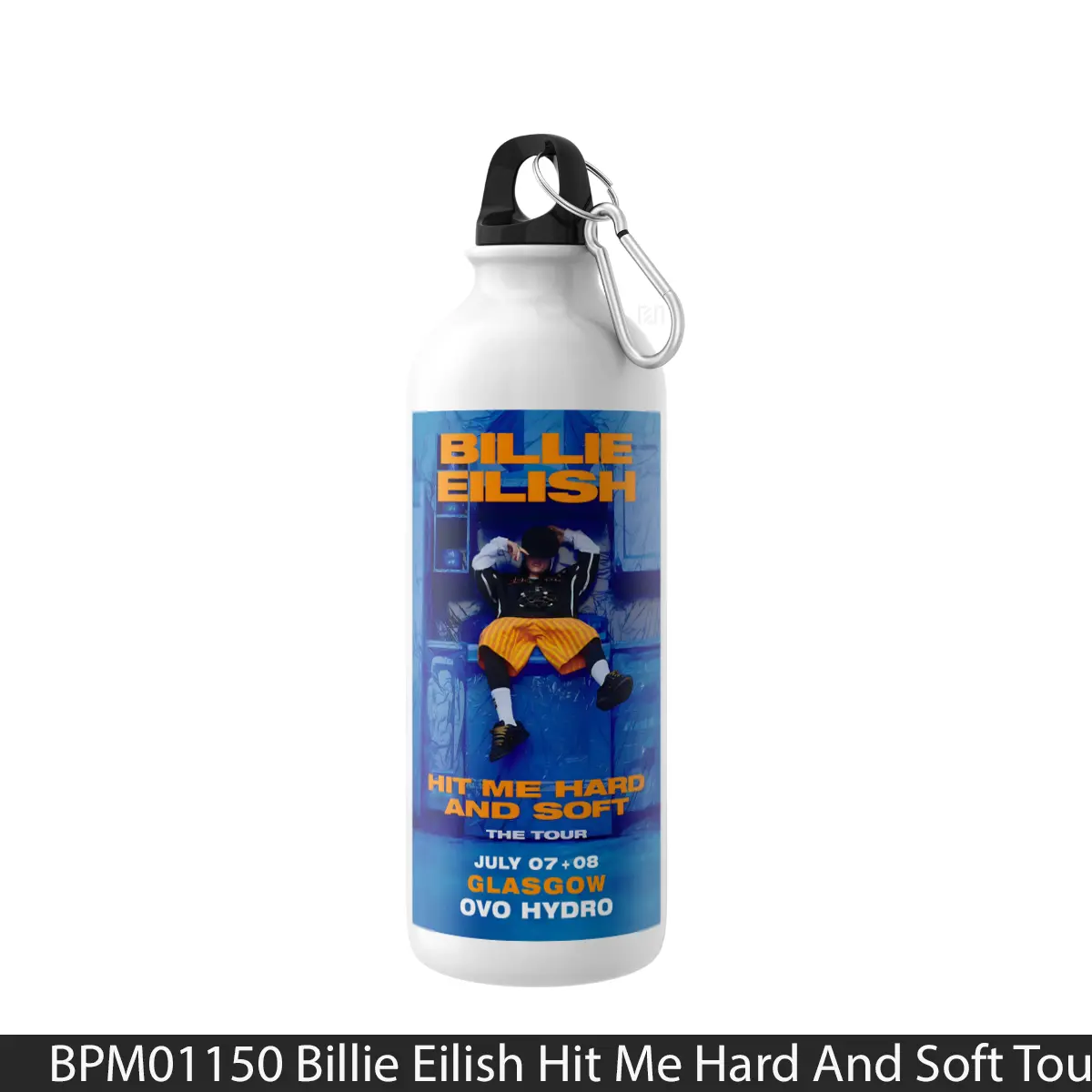 Botol Billie Eilish Hit Me Hard And Soft Tour 2025 Glasgow - Music Sport Bottle