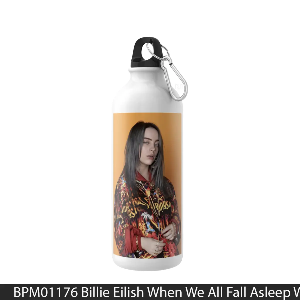 Botol Billie Eilish When We All Fall Asleep Where Do We Go 2019 Tour - Music Sport Bottle