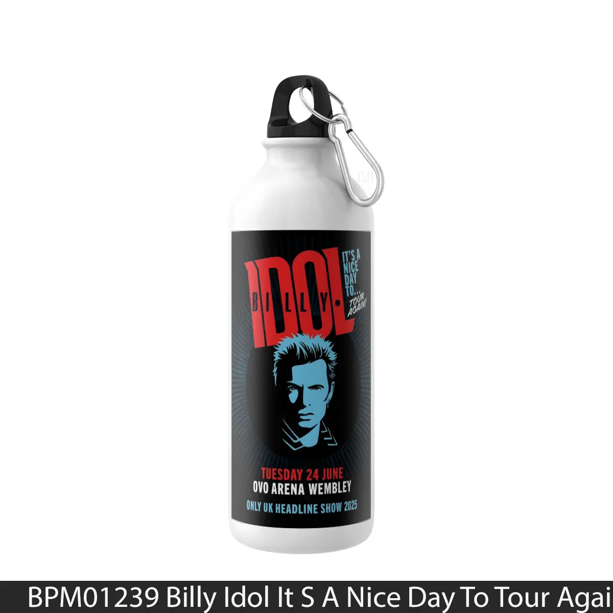 Botol Billy Idol It S A Nice Day To Tour Again 2025 London Ovo Arena Wembley - Music Sport Bottle