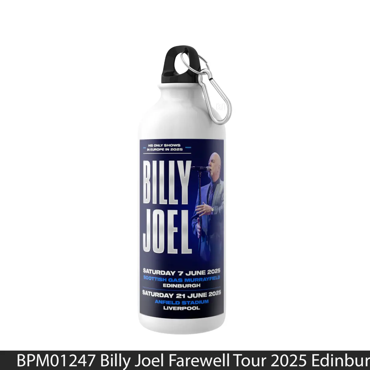 Botol Billy Joel Farewell Tour 2025 Edinburgh Murrayfield - Music Sport Bottle