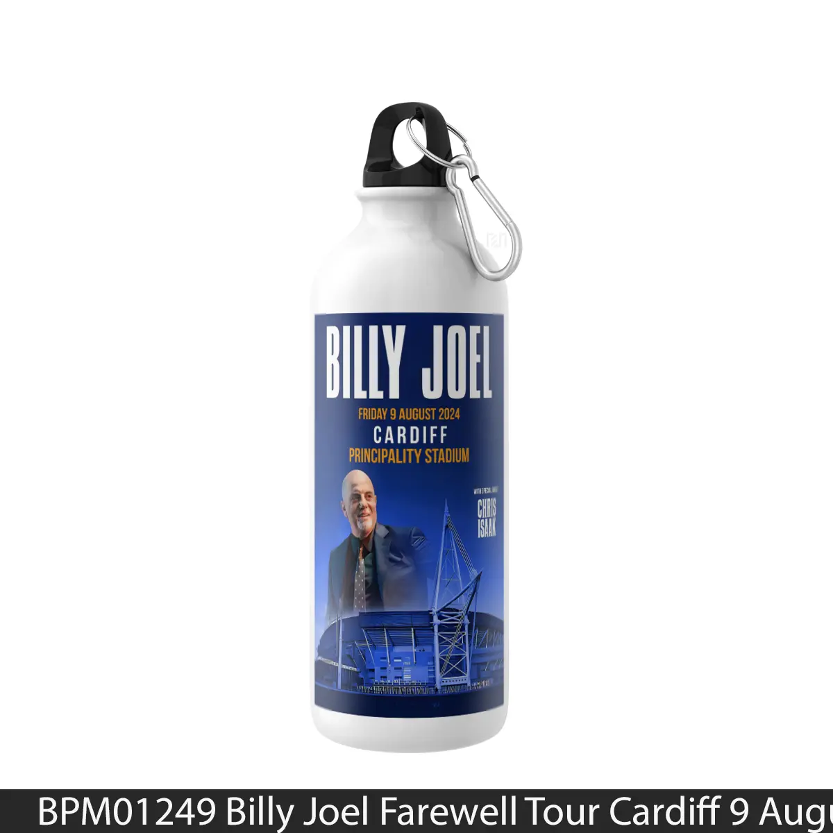 Botol Billy Joel Farewell Tour Cardiff 9 August 2024 - Music Sport Bottle