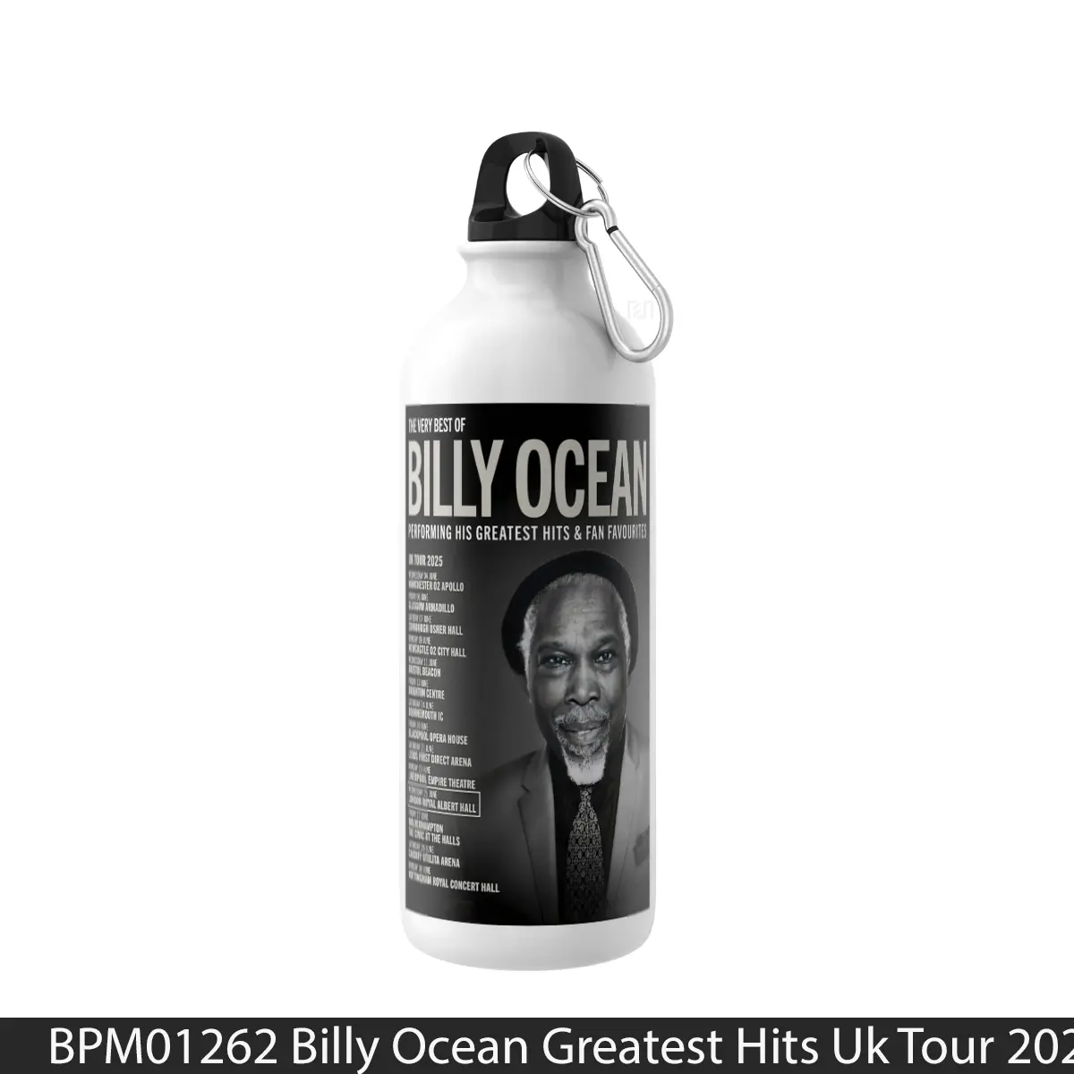 Botol Billy Ocean Greatest Hits Uk Tour 2025 - Music Sport Bottle