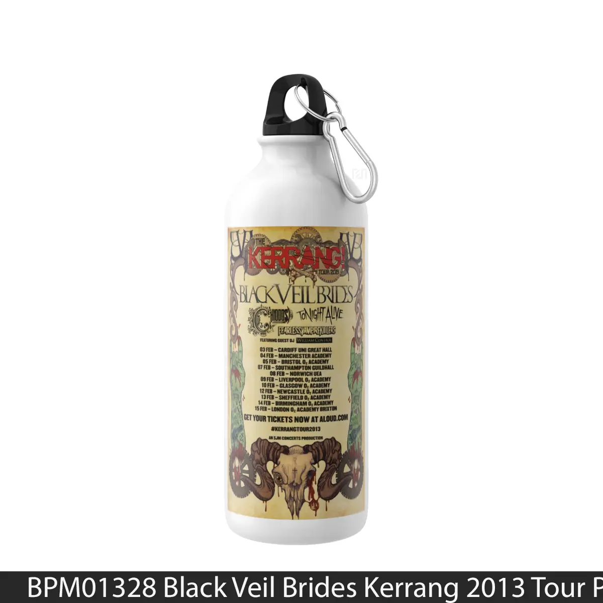 Botol Black Veil Brides Kerrang 2013 Tour - Music Sport Bottle