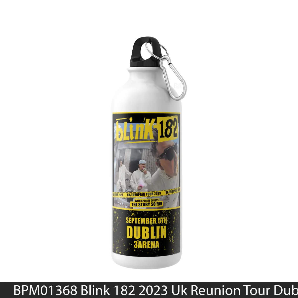 Botol Blink 182 2023 Uk Reunion Tour Dublin 3Arena - Music Sport Bottle