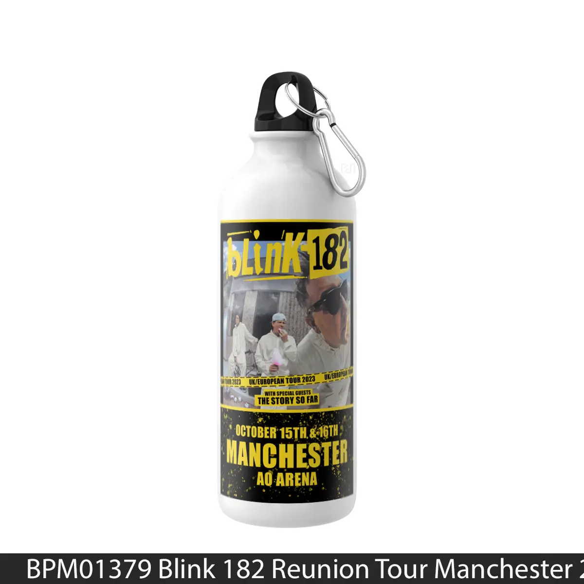 Botol Blink 182 Reunion Tour Manchester 2023 - Music Sport Bottle