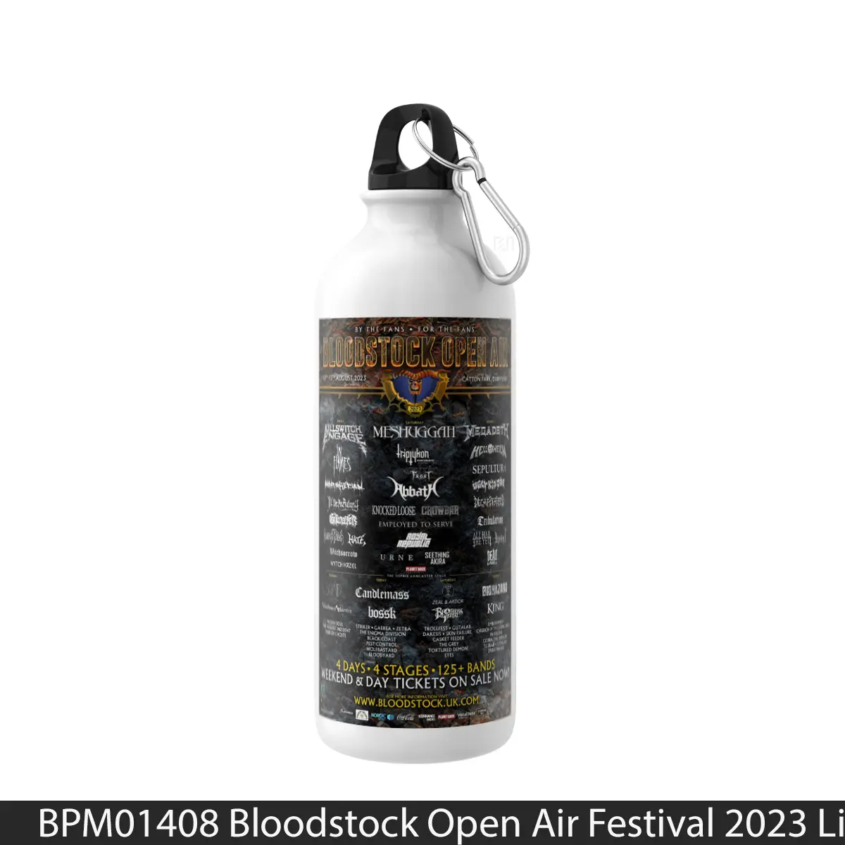 Botol Bloodstock Open Air Festival 2023 Line Up - Music Sport Bottle