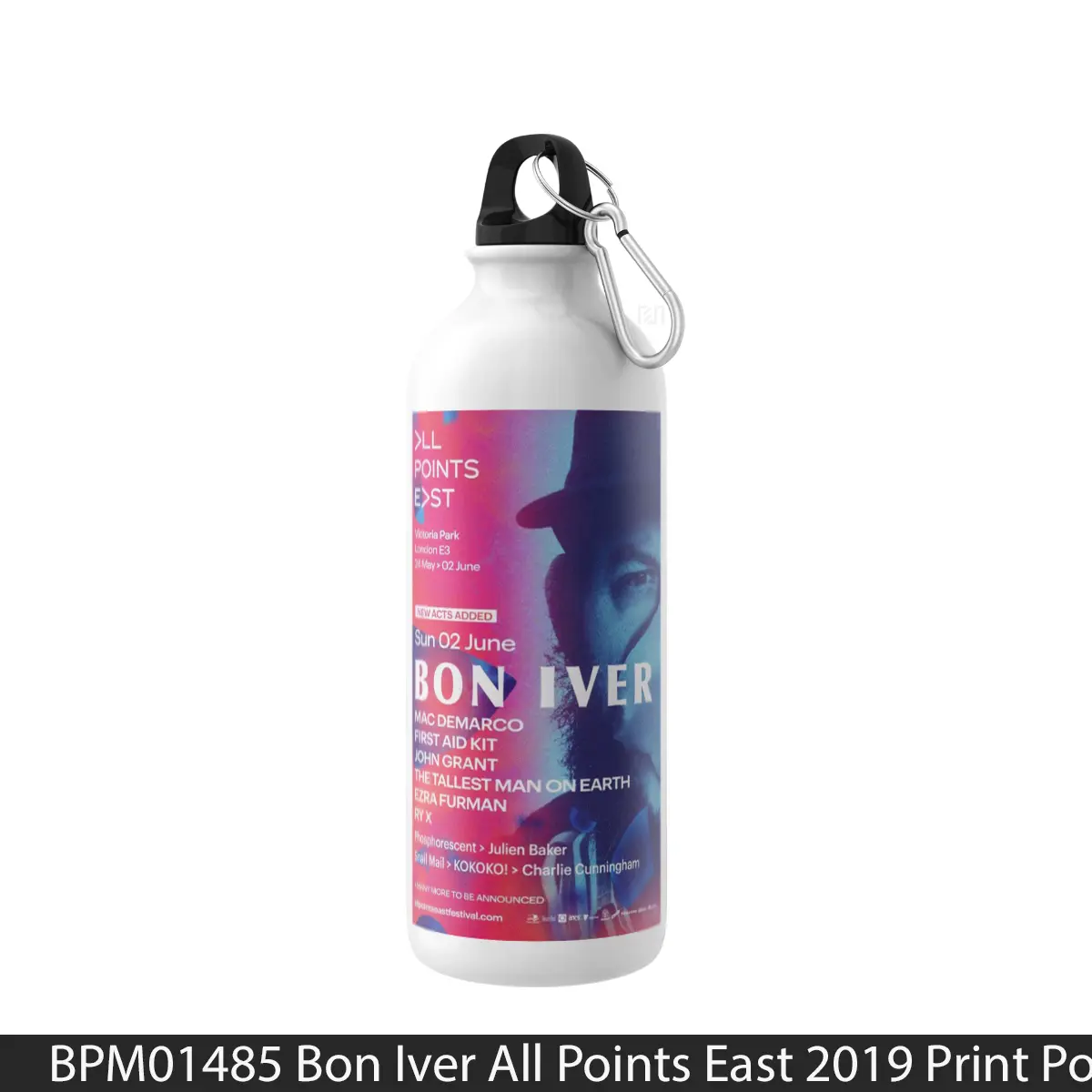 Botol Bon Iver All Points East 2019 Print - Music Sport Bottle