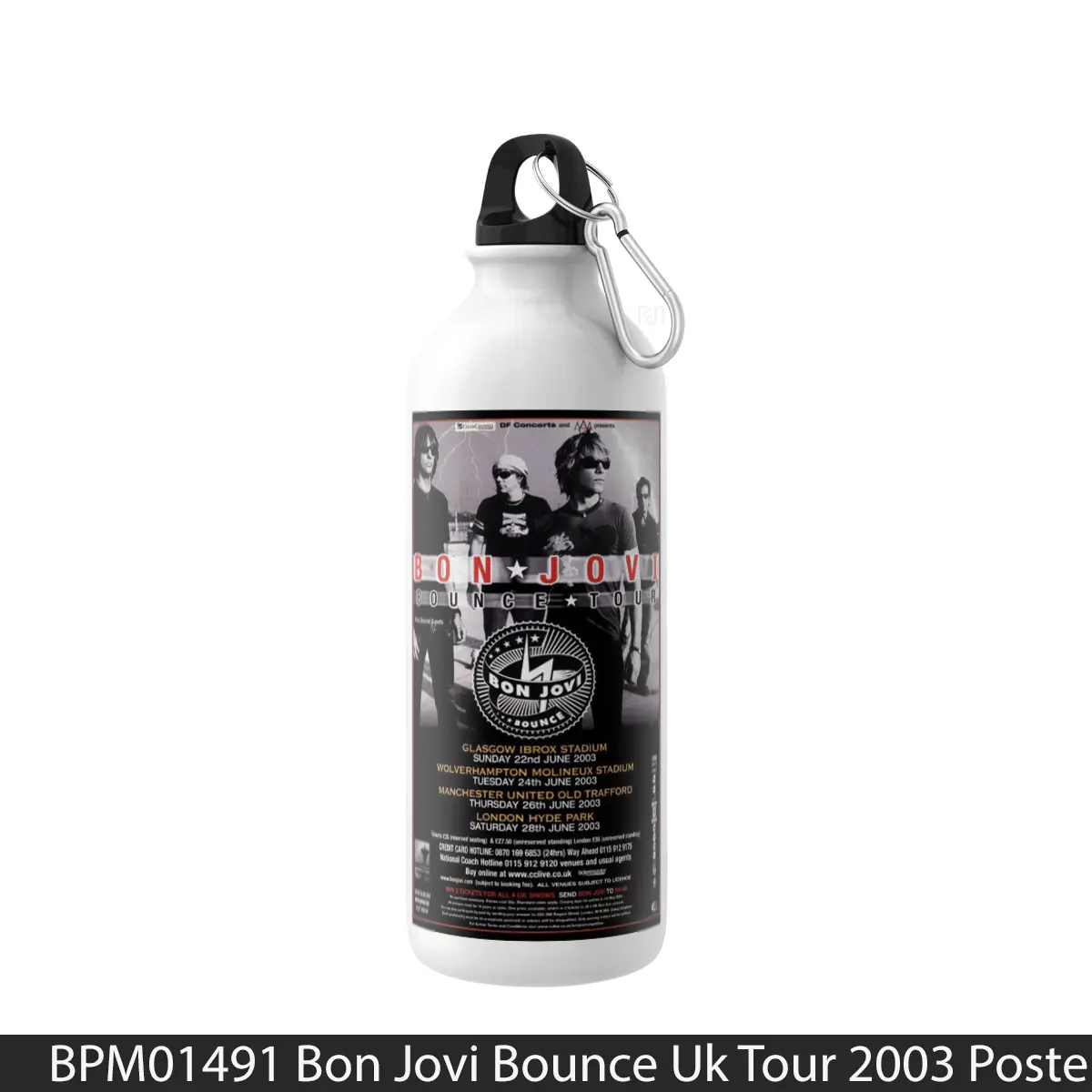 Botol Bon Jovi Bounce Uk Tour 2003 - Music Sport Bottle