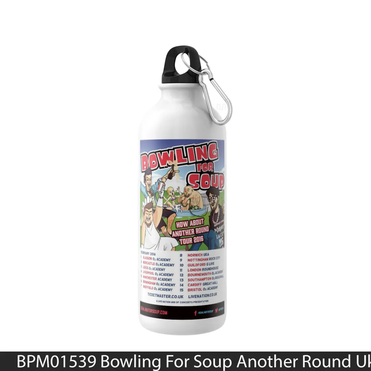 Botol Bowling For Soup Another Round Uk Tour February 2016 - Music Sport Bottle