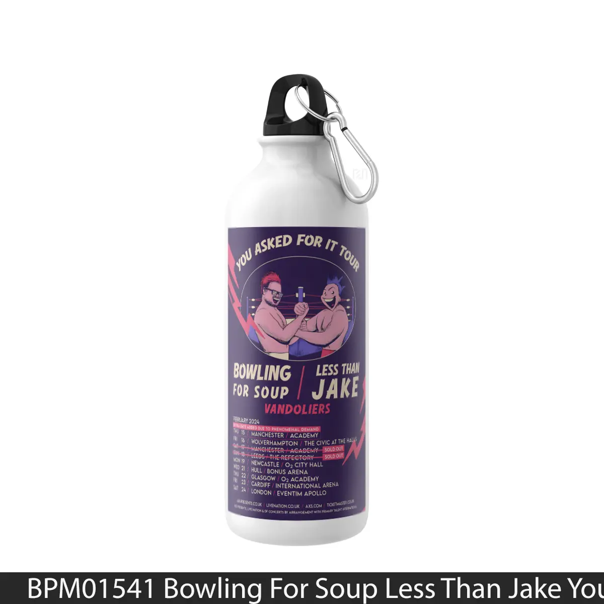 Botol Bowling For Soup Less Than Jake You Asked For It Tour 2023 - Music Sport Bottle
