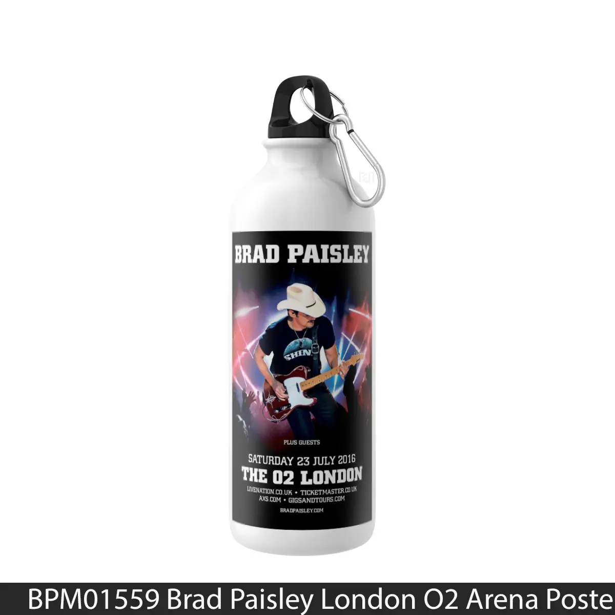 Botol Brad Paisley London O2 Arena - Music Sport Bottle