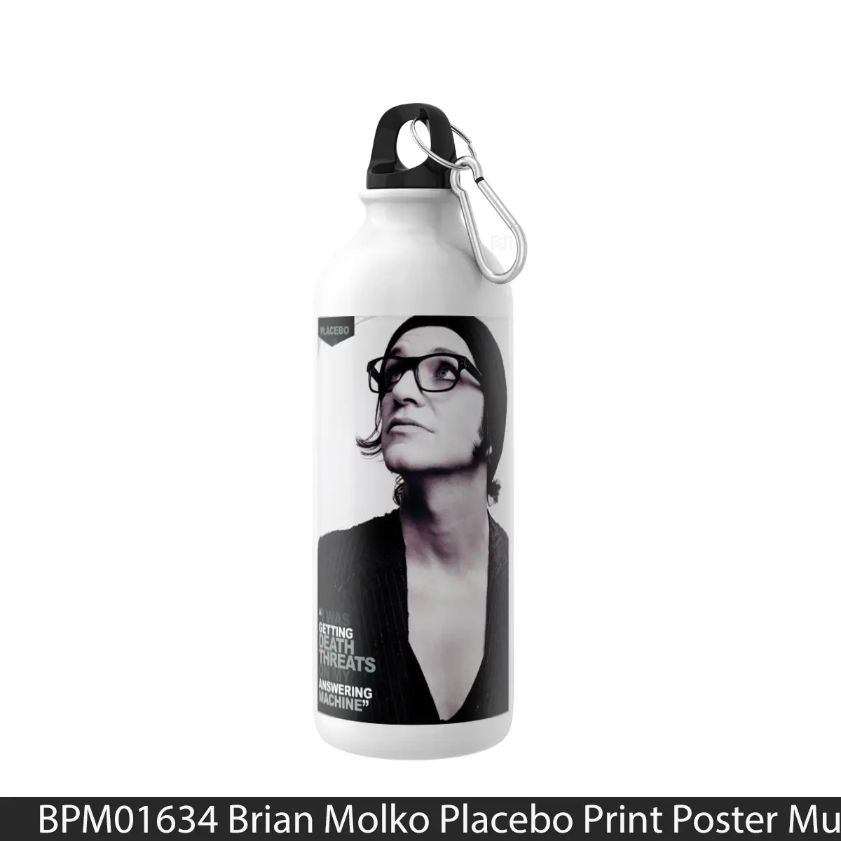 Botol Brian Molko Placebo Print - Music Sport Bottle