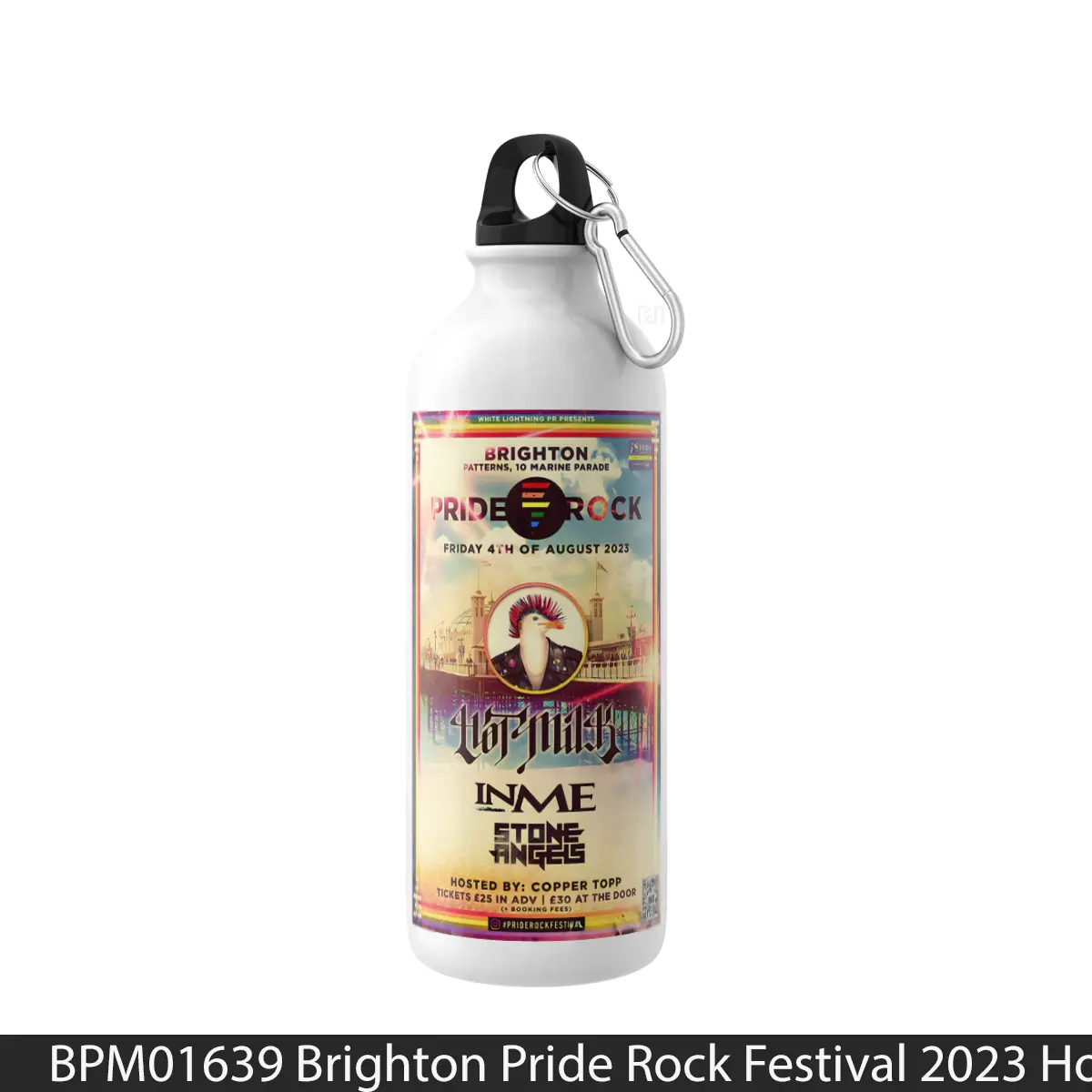 Botol Brighton Pride Rock Festival 2023 Hot Milk Inme Stone Angels - Music Sport Bottle