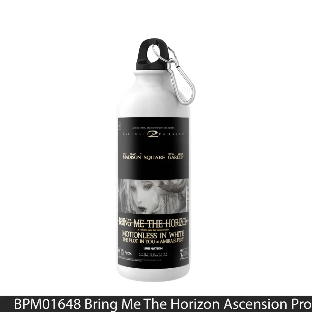 Botol Bring Me The Horizon Ascension Program 2026 North America Tour - Music Sport Bottle
